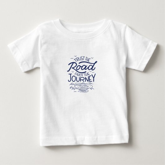 道を信楽しむじる ベビーTシャツ (正面)