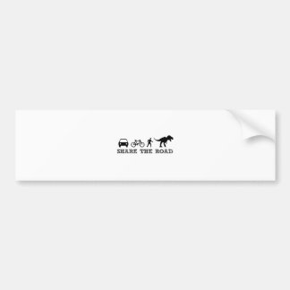 道を共有して下さい バンパーステッカー