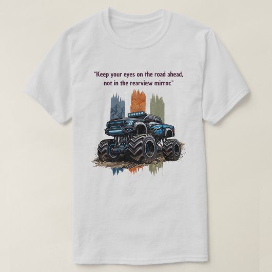"道を外さずに" モンスターアドベンチャー Tシャツ (デザイン正面)