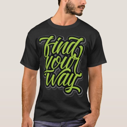 道を探す Tシャツ (正面)