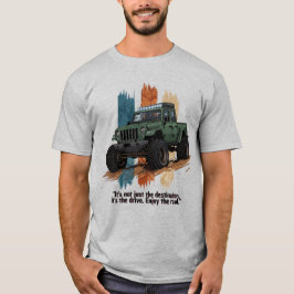 "道を楽しめ" ヴィンテージ オフロード Jeep アドベンチャー Tシャツ