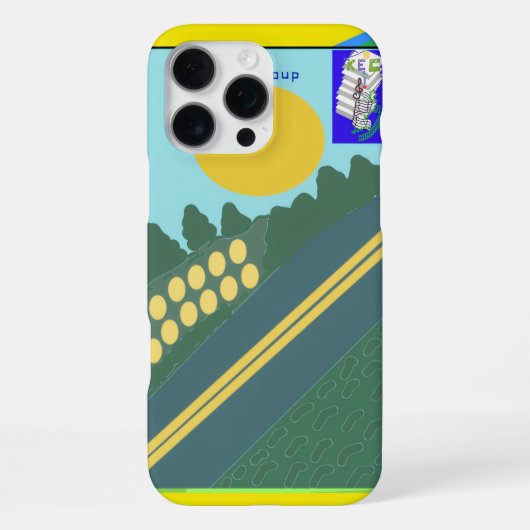 道を渡る卵 iPhoneケース (裏面)
