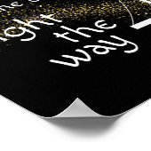 道を照らす橋が架かる ポスター (角)