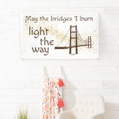 道を照らす橋が架かる 横断幕 (インサイチュ)