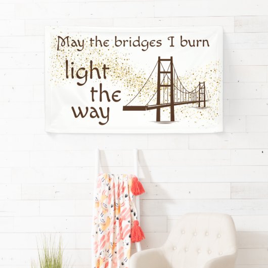 道を照らす橋が架かる 横断幕 (インサイチュ)