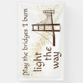 道を照らす橋が架かる 横断幕 (縦)