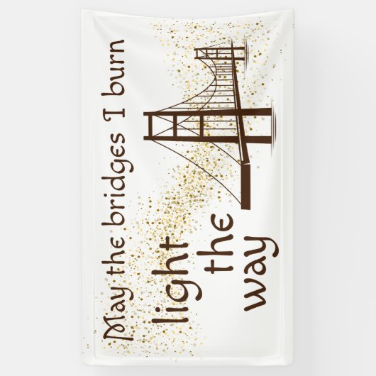 道を照らす橋が架かる 横断幕 (縦)