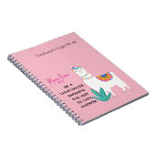 道を見せる灯台になれと言うママ・ラマ ノートブック (右側)