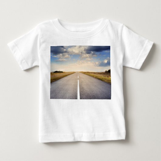 道を踏み出す ベビーTシャツ (正面)