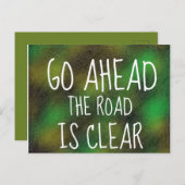 道を進むのは澄ん引用文 ポストカード (正面/裏面)