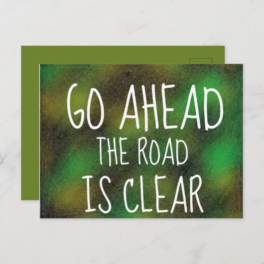 道を進むのは澄ん引用文 ポストカード (正面/裏面)