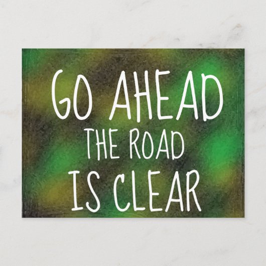 道を進むのは澄ん引用文 ポストカード (正面)