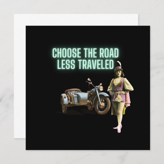 道を選ぶ旅の少ないおもしろい変更された芸術 (正面/裏面)