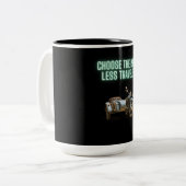 道を選択する旅の少ないラクダ ツートーンマグカップ (正面左)