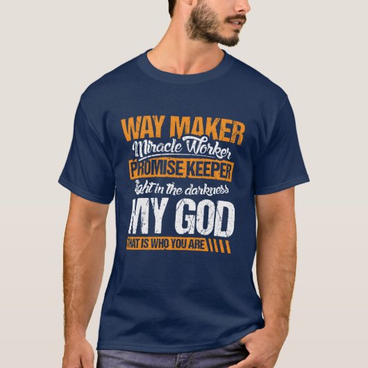 道を開く者 イザヤ イエス キリスト教の引用 フレンド Tシャツ (正面)