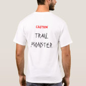 道モンスター- RUN4AUTISM Tシャツ (裏面)