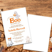 道中のベビー – ハロウィーンの赤ちゃんシャワー 招待状