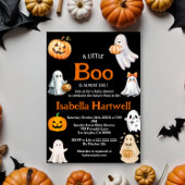 道中のベビー – ハロウィーンの赤ちゃんシャワー 招待状