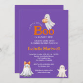 道中のベビー – ハロウィーンの赤ちゃんシャワー 招待状 (正面/裏面)