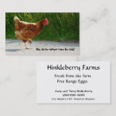 道交差の鶏の名刺 名刺 (正面/裏面)