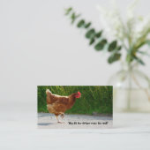 道交差の鶏の名刺 名刺 (スタンド正面)