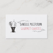 道具つぼのパン屋のペーストリー作りの職人の名刺 名刺 (正面)