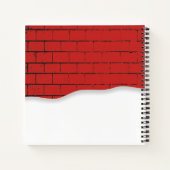 道具のれんが造りのクリスマス料理の本レシピ帳 ノートブック (裏面)