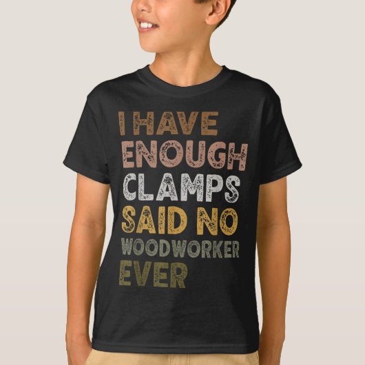 道具は十分にあると木工職人は言った 木工職人の人生 Tシャツ (正面)