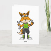 道具を持ったメカニックとしての狐 カード (裏面)