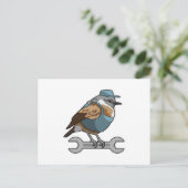 道具を持つ鳥職人 ポストカード (スタンド正面)