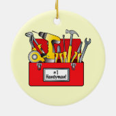 道具箱が付いている第1ボス セラミックオーナメント (裏面)