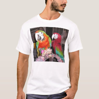 道化師および深紅のコンゴウインコ Tシャツ