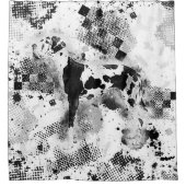 道化師のグレートデーン シャワーカーテン (正面)