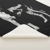 道化師のグレートデーン-真珠および銀 シェルパブランケット (3/4)