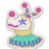 道化師のドラゴン ベルト ステッカー シール (正面)