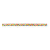 道化師のヴィンテージパターン サテンリボン (正面)