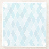 道化師の冬パターン ガラスコースター (裏面)