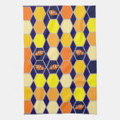 道化師の手描きアート キッチンタオル (縦)