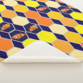 道化師の手描きアート シェルパブランケット (3/4)