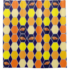 道化師の手描きアート シャワーカーテン