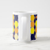 道化師の手描きアート ジャンボコーヒーマグカップ (裏面)