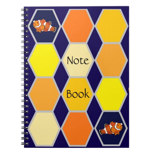 道化師の手描きアート ノートブック (正面)