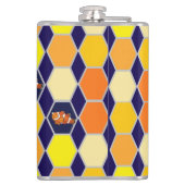 道化師の手描きアート フラスク (裏面)