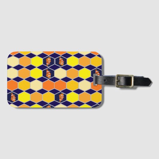 道化師の手描きアート ラゲッジタグ (正面横)