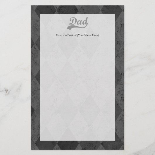 道化師の灰色はパパを影で覆います 便箋 (正面)