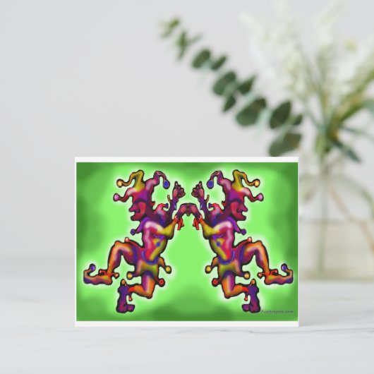 道化師 ポストカード (スタンド正面)