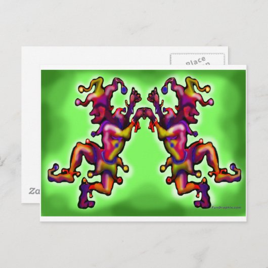 道化師 ポストカード (正面/裏面)