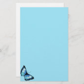 "道化師" (青い蝶) 便箋 (正面/裏面)