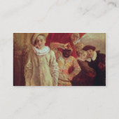 道化師、PierrotおよびScapinのComからの俳優 名刺 (裏面)