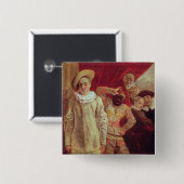 道化師、PierrotおよびScapinのComからの俳優 缶バッジ (正面&裏面)